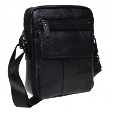 Мужская кожаная сумка Borsa Leather K18154-black