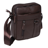 Мужская кожаная сумка Borsa Leather K11169a-brown