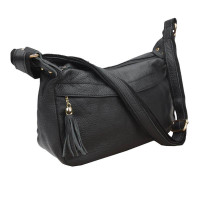 Женская кожаная сумка Borsa Leather 1t300-black