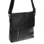 Мужская кожаная сумка Borsa Leather K15103-black