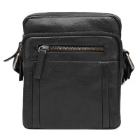 Мужская кожаная сумка Ricco Grande 1FSL-931-black