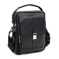 Чоловічі шкіряні сумки Borsa Leather k19747-black