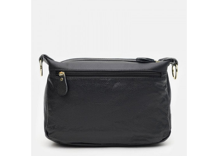 Женская кожаная сумка Borsa Leather K1bb301bl-black