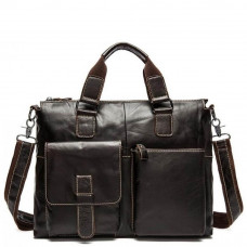 Повседневная мужская сумка из кожи для документов Tiding Bag 7264C