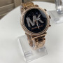 Качественные женские часы Michael Kors люкс реплика золотистые серебристые