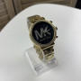 Качественные женские часы Michael Kors люкс реплика золотистые серебристые