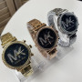 Качественные женские часы Michael Kors люкс реплика золотистые серебристые