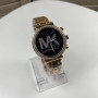 Качественные женские часы Michael Kors люкс реплика золотистые серебристые Золото-серебристый