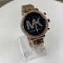 Качественные женские часы Michael Kors люкс реплика золотистые серебристые Золото-серебристый