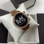 Качественные женские часы Michael Kors люкс реплика золотистые серебристые Золото-серебристый