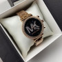 Качественные женские часы Michael Kors люкс реплика золотистые серебристые Розово-серебристый