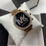 Качественные женские часы Michael Kors люкс реплика золотистые серебристые Розово-серебристый