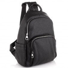 Женский кожаный черный рюкзак Olivia Leather NWBP27-001A