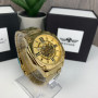 Качественные мужские механические часы Winner GMT-1159 Gold золото,наручные часы Виннер скелетон 2022