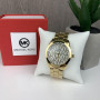 Женские наручные часы Michael Kors качественные реплика Майкл Корс люкс качество Желтое золото