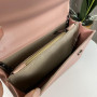 Женская мини сумочка клатч на плечо в стиле Pinko, белая сумка на цепочке с птичками Розовый