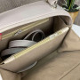 Женская каркасная мини сумочка на плечо в стиле Zara Серо-молочный