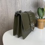 Женская мини сумочка клатч на плечо в стиле Pinko, молочная сумка на цепочке с птичками пинко Зеленый