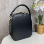 Качественная женская мини сумочка через плечо Marc Jacobs каркасная сумка эко кожа Черный