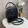 Качественная женская мини сумочка через плечо Marc Jacobs каркасная сумка эко кожа Черный