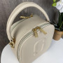 Качественная женская мини сумочка через плечо Marc Jacobs каркасная сумка эко кожа Молочный