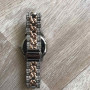 Женские часы Michael Kors качественные реплика. Брендовые наручные часы с камнями золотистые серебристые Розовый с серебром