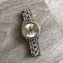 Женские часы Michael Kors качественные реплика. Брендовые наручные часы с камнями золотистые серебристые Золотой с серебром