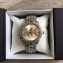 Женские часы Michael Kors качественные реплика в коробочке наручные часы с камнями золотистые серебристые