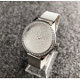 Женские наручные часы Guess копия Серебро с белым
