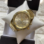 Женские наручные часы в подарочной коробочке Michael Kors люкс реплика Желтое золото