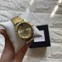 Женские наручные часы в подарочной коробочке Michael Kors люкс реплика Желтое золото