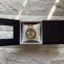 Женские наручные часы в подарочной коробочке Michael Kors люкс реплика Желтое золото