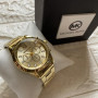 Женские наручные часы в подарочной коробочке Michael Kors люкс реплика Желтое золото