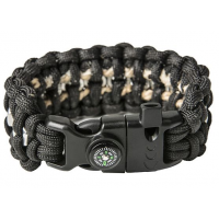 Браслет выживания из паракорда Гайки LeCord Survival Bracelet Black