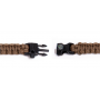 Браслет выживания из паракорда Кобра LeCord Survival Bracelet Coyote Brown