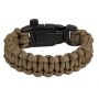 Браслет выживания из паракорда Кобра LeCord Survival Bracelet Coyote Brown