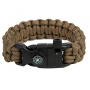 Браслет выживания из паракорда Кобра LeCord Survival Bracelet Coyote Brown