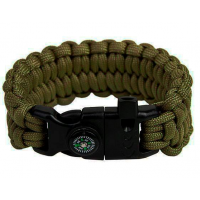 Браслет выживания из паракорда Петли LeCord Survival Bracelet Army Green