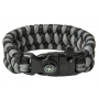Браслет выживания из паракорда Трилобит LeCord Survival Bracelet Black/Grey