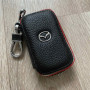 Автомобильный кожаный чехол брелок для ключей от машины, брелок сигнализации натуральная кожа Mazda