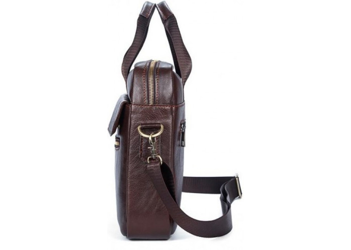 Сумка вместительная Vintage 14641 кожаная Коричневая