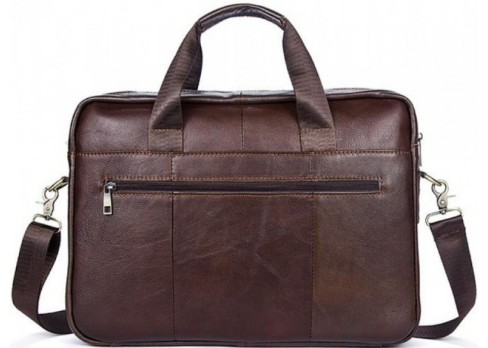 Сумка вместительная Vintage 14641 кожаная Коричневая