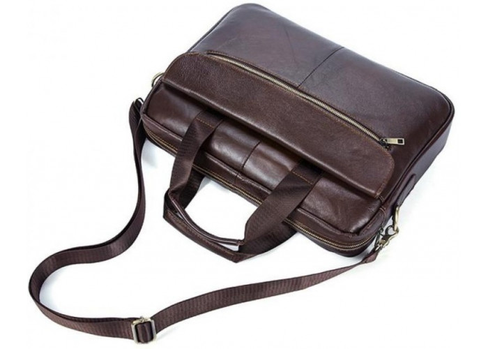 Сумка вместительная Vintage 14641 кожаная Коричневая