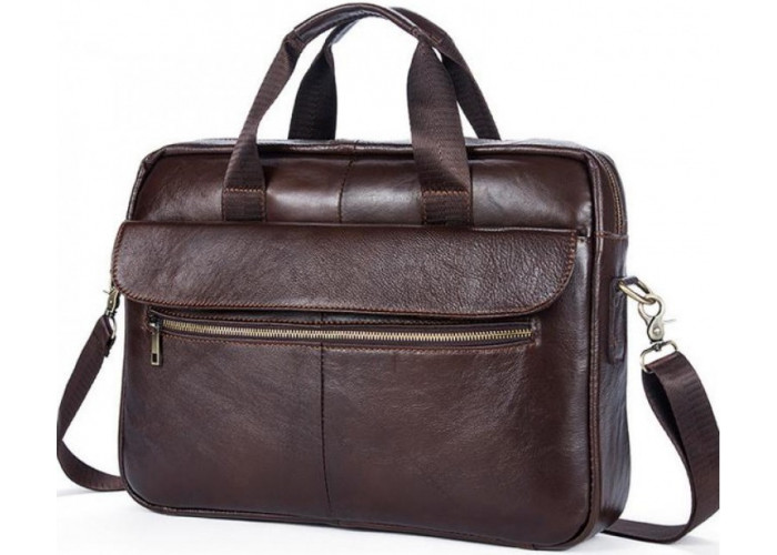 Сумка вместительная Vintage 14641 кожаная Коричневая