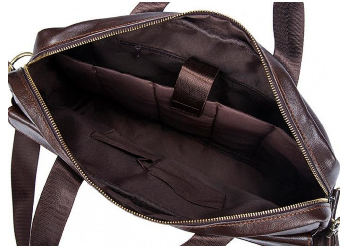 Сумка вместительная Vintage 14641 кожаная Коричневая