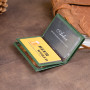 Визитница-книжка ST Leather 19215 Зеленая