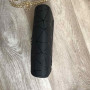 Модная женская мини сумочка клатч на цепочке Черный