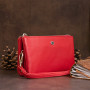 Вместительный клатч из двух частей женский ST Leather 19251 Красный