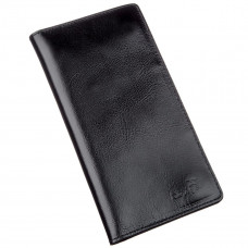 Бумажник мужской вертикальный из кожи алькор SHVIGEL 16195 Черный