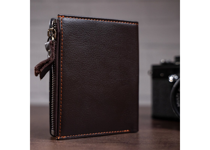Кошелек мужской Vintage 14687 Коричневый